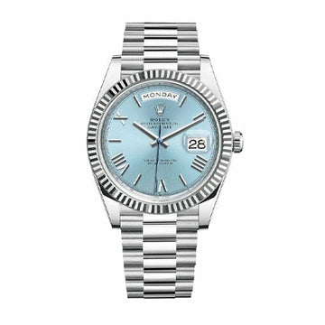 Rolex Day Date Ice Blue Grooved 1:1 12A Super Clone