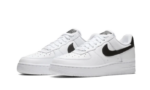 07 White Black Pebbled Leather