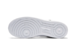 07 White Black Pebbled Leather