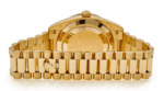Day-date yellow gold roman dial ruby bezel 40mm