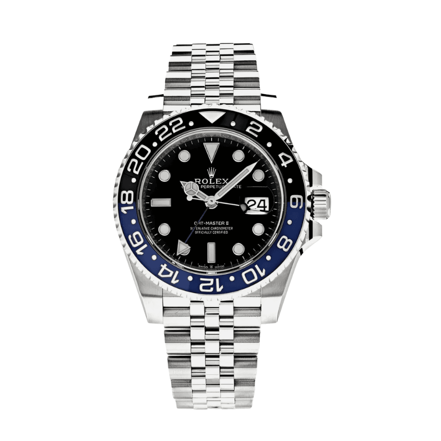 Gmt-master ii batman stainless black dial 40mm