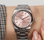 Oyster perpetual pink dial 28mm