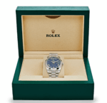 Day-date platinum blue dial 40mm