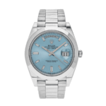Day-date platinum ice blue diamond dial 40mm