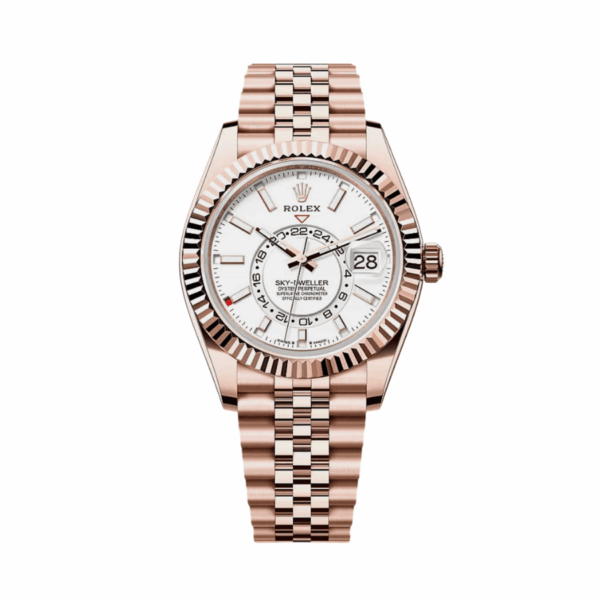 Sky-dweller white dial jubilee 42mm