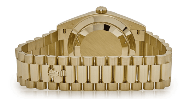 Day-date yellow gold green numeral dial 40mm