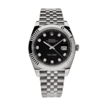 Date just black diamond dial 41mm