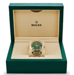 Day-date yellow gold green numerals dial 40mm