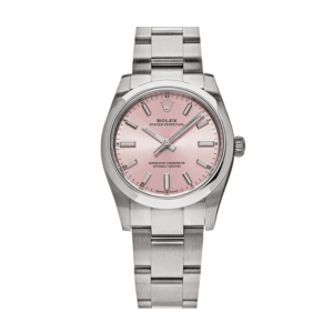 Oyster perpetual pink dial 34mm