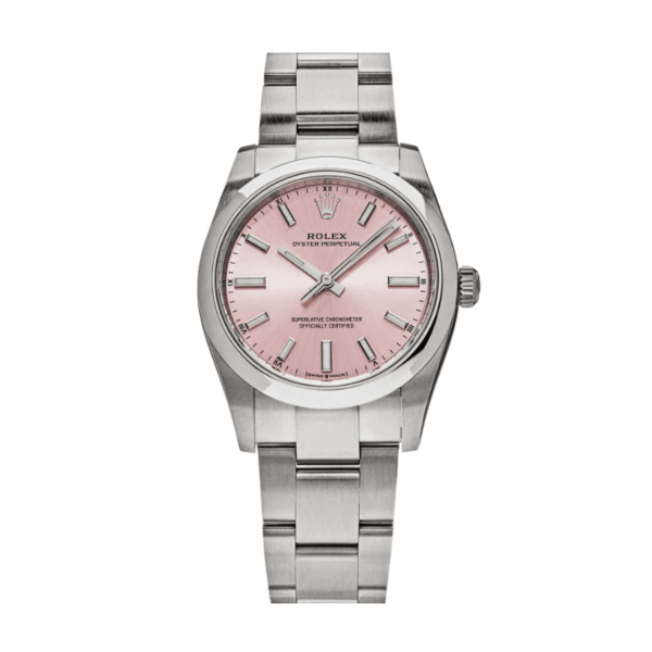 Oyster perpetual pink dial 34mm