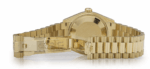 Date just ladies yellow gold diamond green dial 31mm