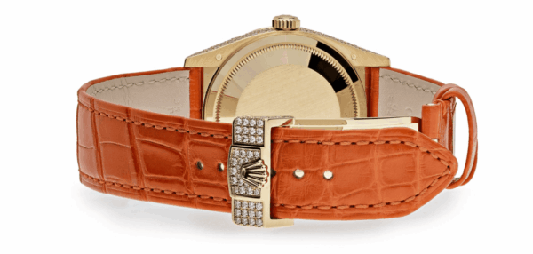 Oyster perpetual yellow diamond gold set 36mm