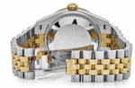 Date just ladies yellow gold green roman dial 31mm