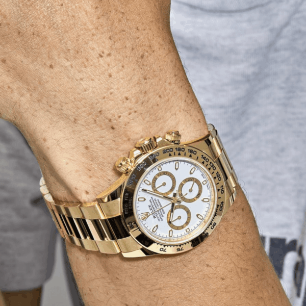 Daytona yellow gold white dial 40mm