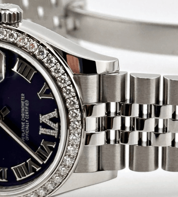 Date just ladies violet roman dial 31mm