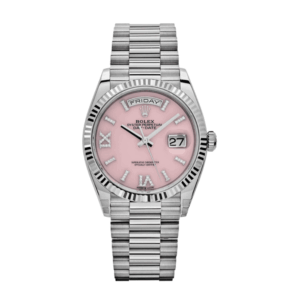 Day-date white gold opal diamond dial 36mm