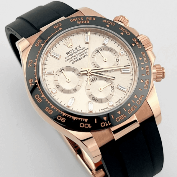 Daytona baguette diamond sundust dial 40mm