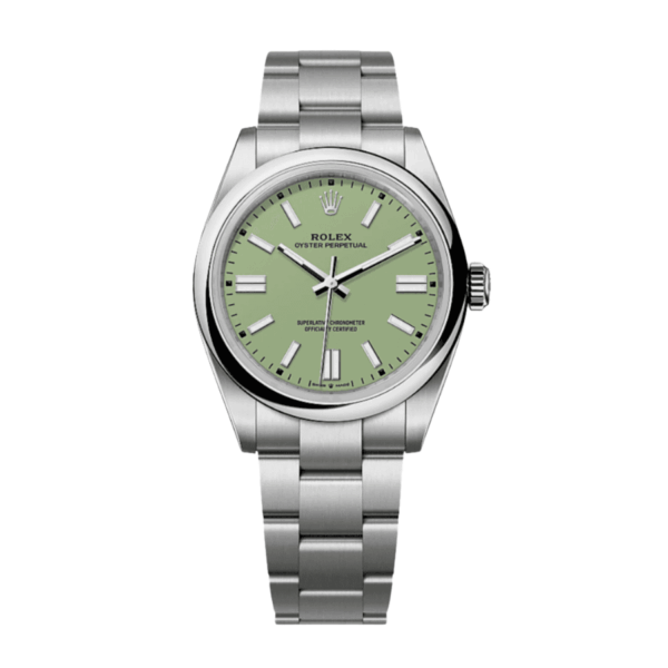 Oyster perpetual pistachio dial 41mm