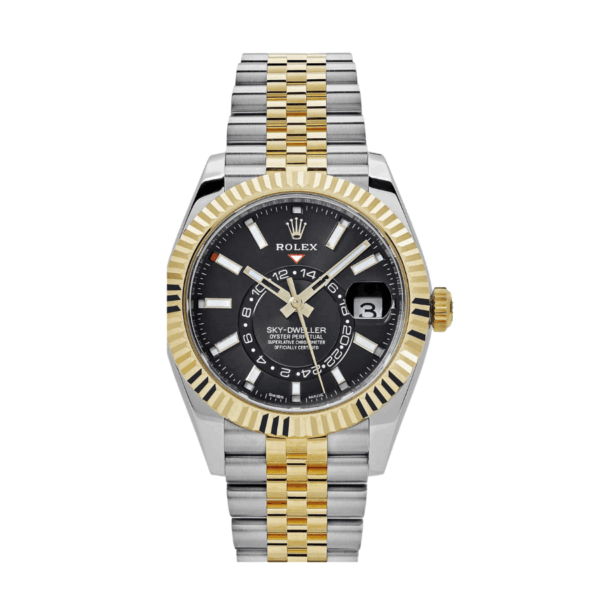 Sky-dweller gold jubilee black dial 42mm
