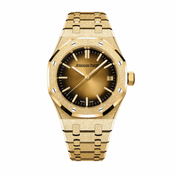 Royal oak gold smoked yellow dial