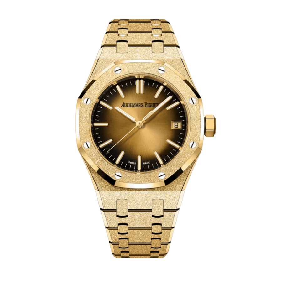 Royal oak gold smoked yellow dial