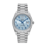 Day-date ice blue arabic dial diamond 40mm