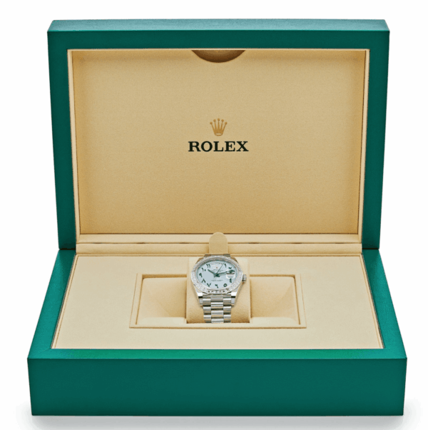 Day-date ice blue arabic dial diamond 40mm