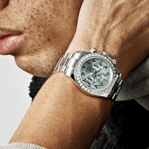 Daytona diamond ice blue arabic dial 40mm
