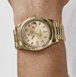 Day-date yellow gold champagne diamond dial 41mm