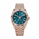 Sky-dweller gold blue dial jubilee 42mm