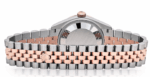 Date just ladies rose gold silver diamond dial 31mm