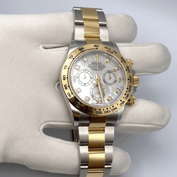 Daytona mother of pearl diamond dial 40mm