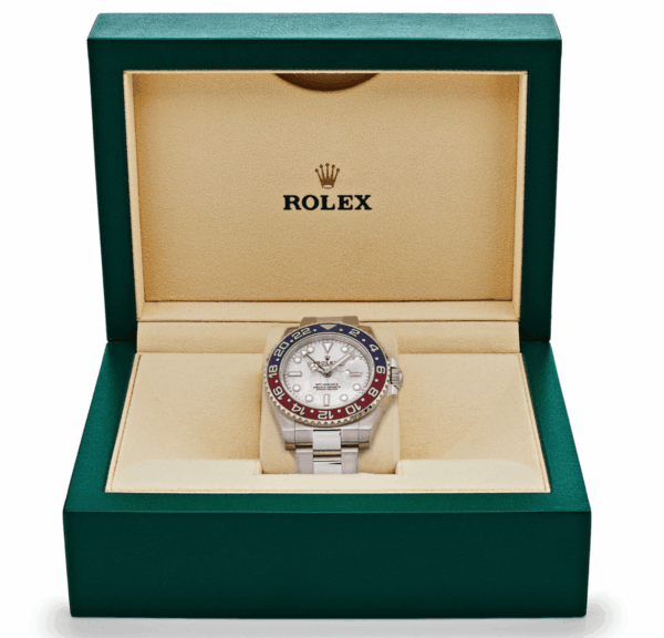 Gmt-master ii white gold meteorite dial 40mm