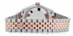 Date just ladies rose gold roman chocolate dial 31mm
