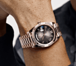 Day-date rose gold slate ombre dial 40mm