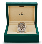 Date just rose gold chocolate diamond dial 41mm
