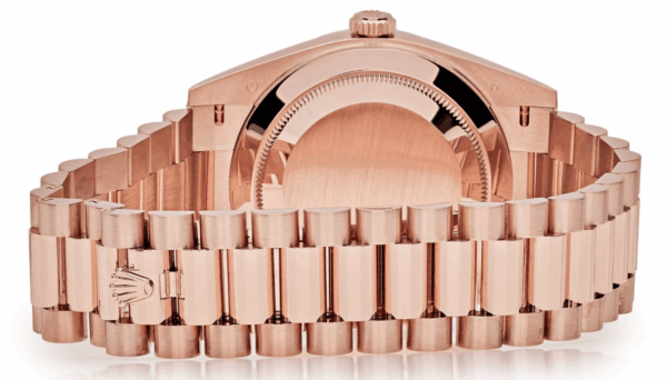 Day-date rose gold olive green dial 40mm