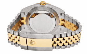 Date just yellow gold black dial 41mm