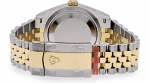 Date just yellow gold palm motif dial 36mm