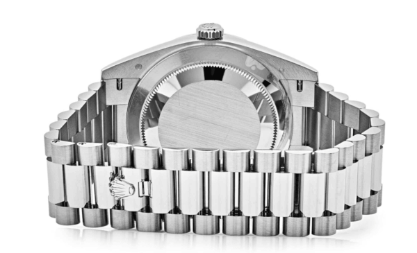 Day-date white gold rhodium grey dial 40mm