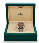 Date just rose gold chocolate dial 41mm