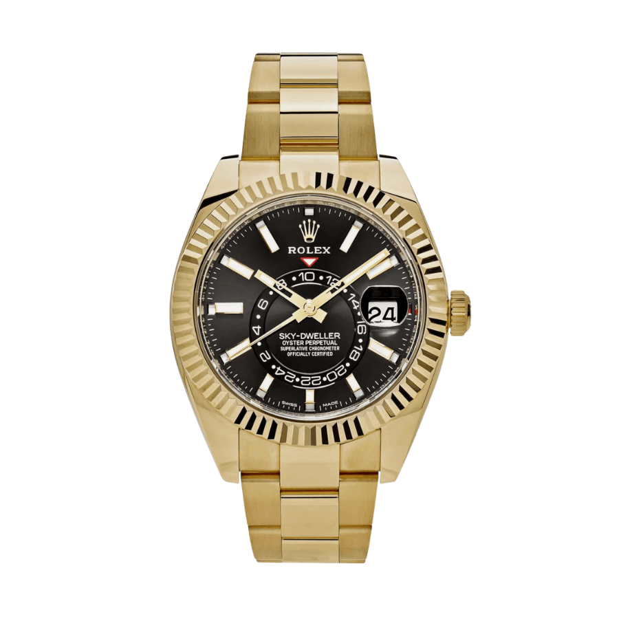 Sky-dweller gold black dial 42mm