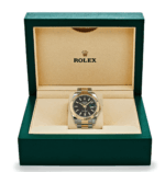 Date just yellow gold black dial 41mm