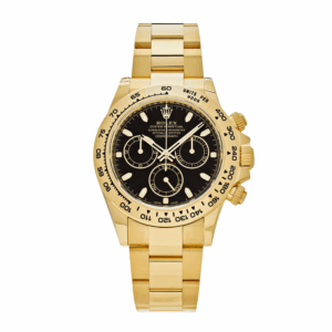 Daytona yellow gold black dial 40mm