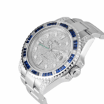 Gmt-master ii custom bezel diamond pave dial 40mm