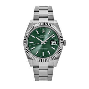 Date just mint green dial 41mm