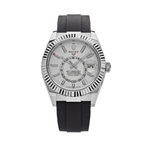 Sky-dweller white dial oysterflex 42mm