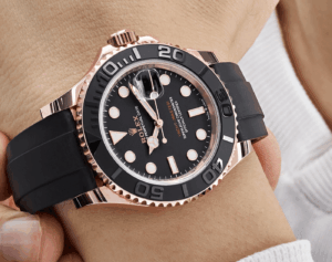 Yacht-master rose gold black dial 40mm