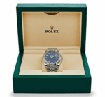 Date just blue diamond dial 41mm