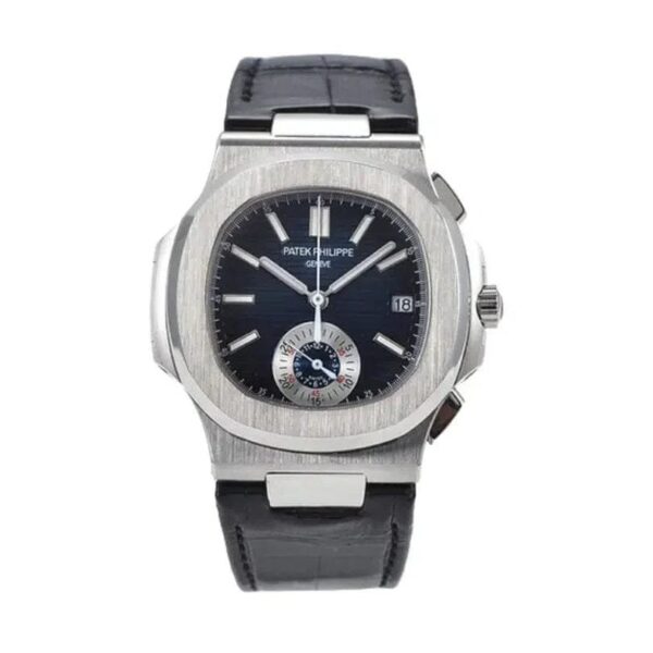 Nautilus Chronograph Black Leather PTP007